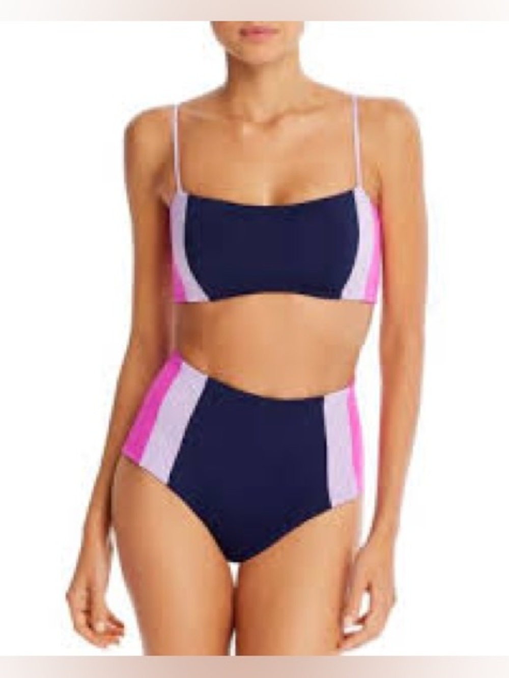 L*space color block bikini see description